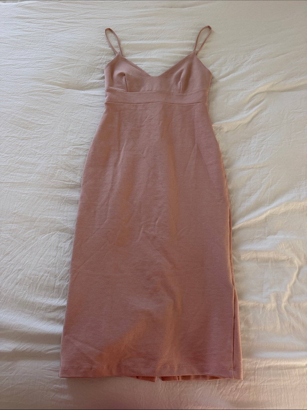 Lulu's Dusty Rose Spaghetti-Strap Midi Dress